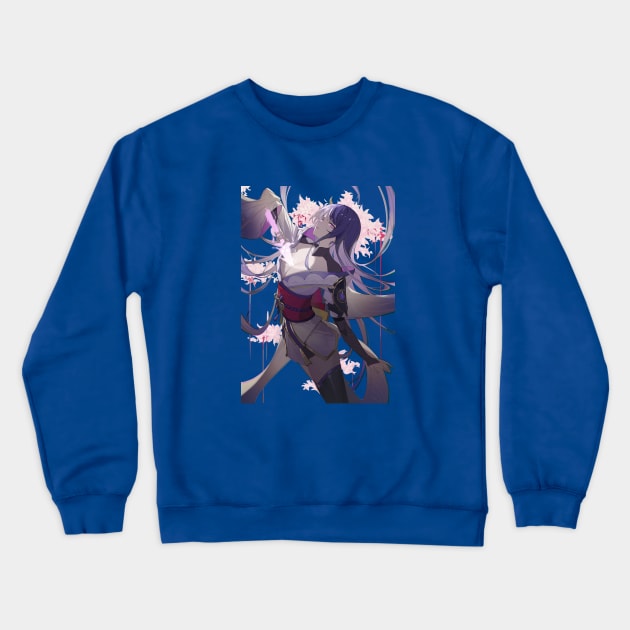 Raiden - Genshin Impact Crewneck Sweatshirt by Krin